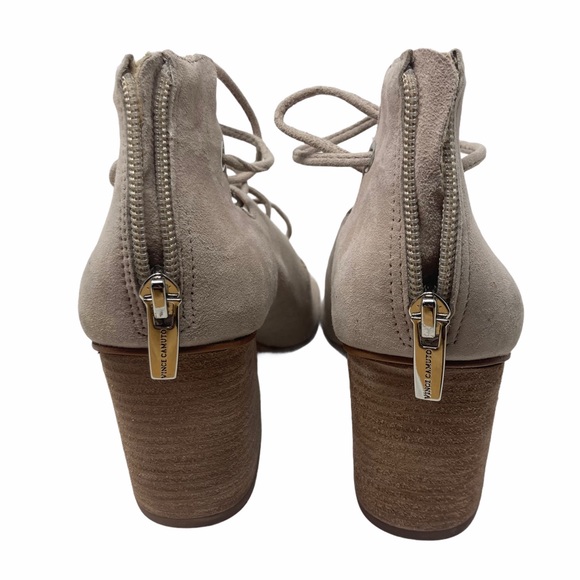 Vince Camuto Nahara Cage Sandal Corset Tie Heel - Picture 4 of 7